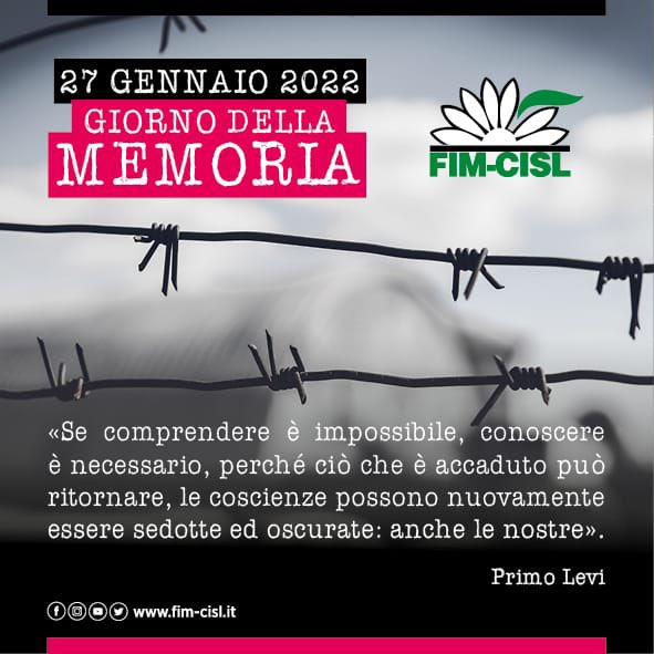 FIMCislStampa's tweet photo. #GiornodellaMemoria2022 https://t.co/0YIlSdiZWp