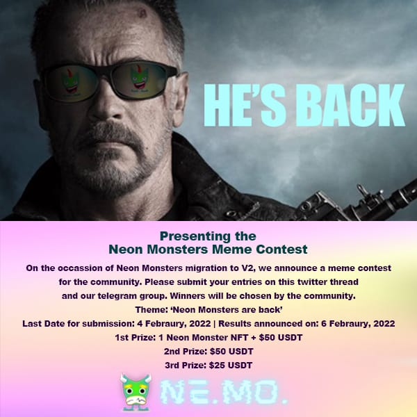 Neon Monsters - Mint LIVE 👾🔺 tweet media