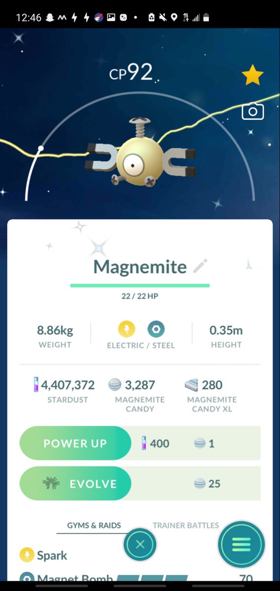 LCPogo2's tweet photo. Go Plus'd ✨✨✨
As im posting this, holding a gym defense with golden razz berries 😂
#pokemonGo #shiny #ポケモンGO #色違い https://t.co/qPsUixvME1