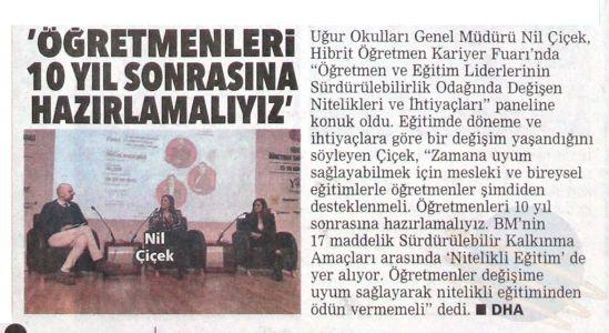 UgurOkullari's tweet photo. "Öğretmenler değişime uyum sağlayarak nitelikli eğitiminden ödün vermemeli."

#PostaEge
#UğurluOlmak https://t.co/k5OT80lJj7