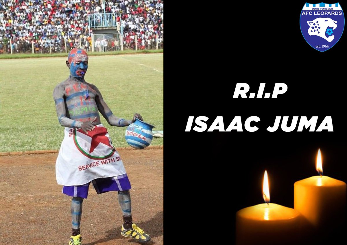 TRANSITION 

From the AFC Leopards fraternity we send our deepest condolences to the family  and friends  of Isaac Juma 

Rest In  Peace Juma