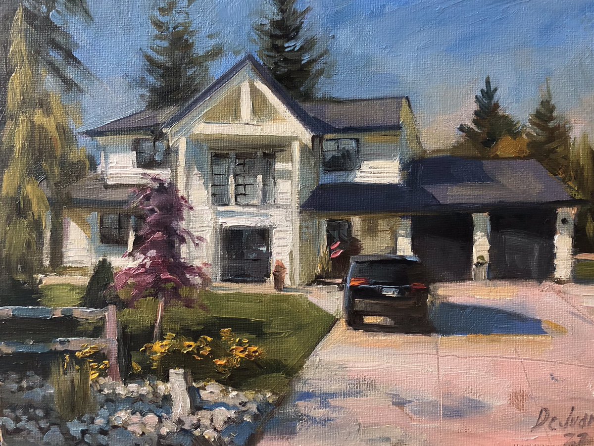 josedejuanart's tweet image. “A lawyer’s house” 11”x14” oil on canvas