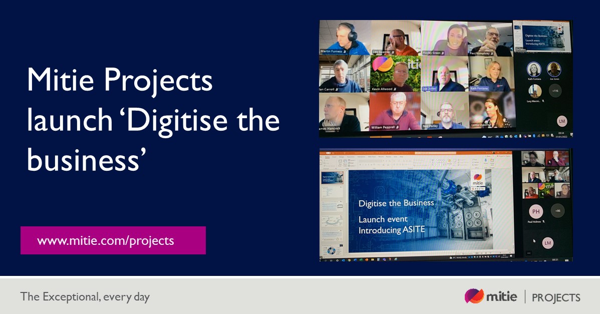 MitieProjects's tweet image. Today our Managing Director, Kath Fontana, led the launch of Asite as part of a wider digital transformation programme, to over 120 colleagues.  Learn more: wearemit.ie/cSj750HFmkh

#DigitalTechnology | #TheExceptionalEveryDay | #EngineeringTheFuture