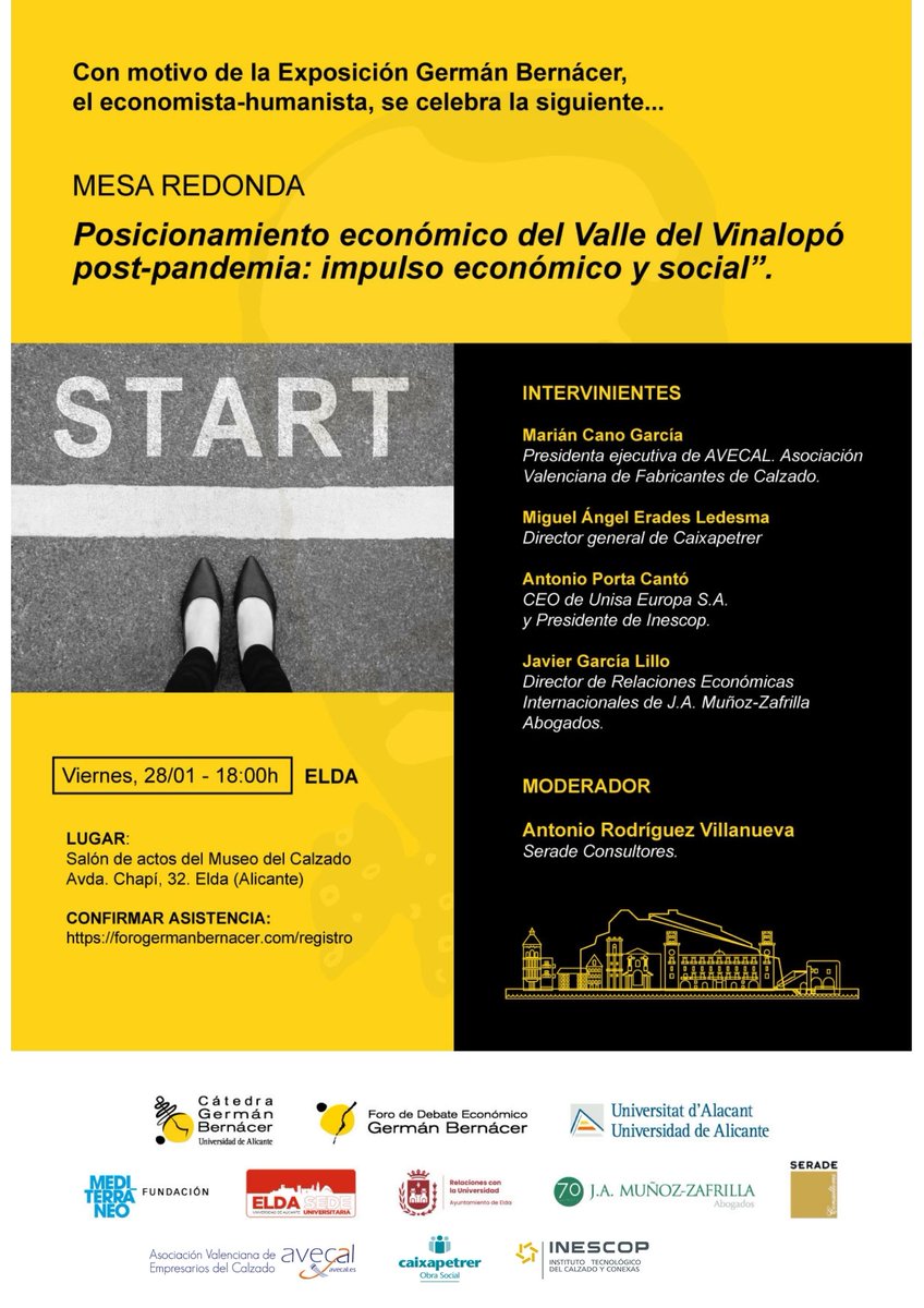 La Seu Universitària d’Elda organitza una taula redona sobre el posicionament econòmic de la vall del Vinalopó postpandèmia s.ua.es/va/DI34