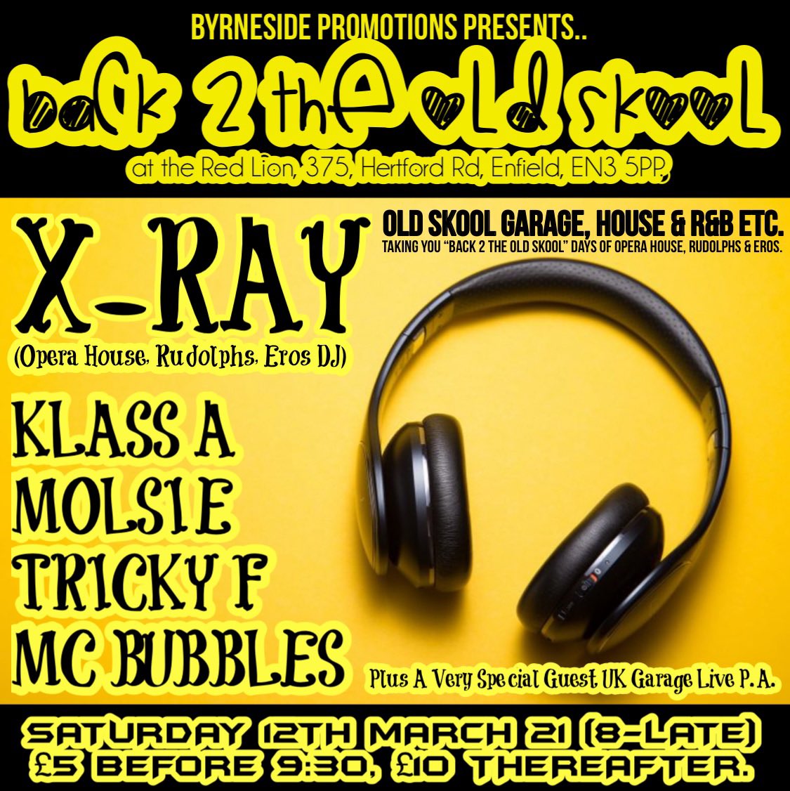 Catch me DJ’ing here Saturday 12th March at The Red Lion (Enfield) 

#OldSkool #Garage #House #RandB