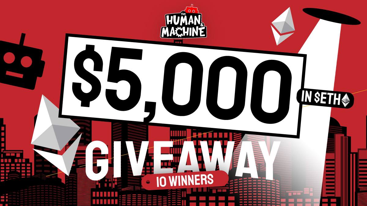 airdropblogs's tweet photo. 🔥 The Human &amp; Machine #Airdrop
⭐️⭐️⭐️⭐️⭐️
🎁 Prize Pool: $5,000 in ETH
💰 Reward: $500 in ETH each- 10 random users
🏆 Winners: 10 random users

🔗 Airdrop Link: https://t.co/T49qQnEfqn

• Follow @TheHAndMChannel

🌐 About The Human &amp; Machine: Visit – https://t.co/CafDKLnD15 https://t.co/DQT5qF1HYR