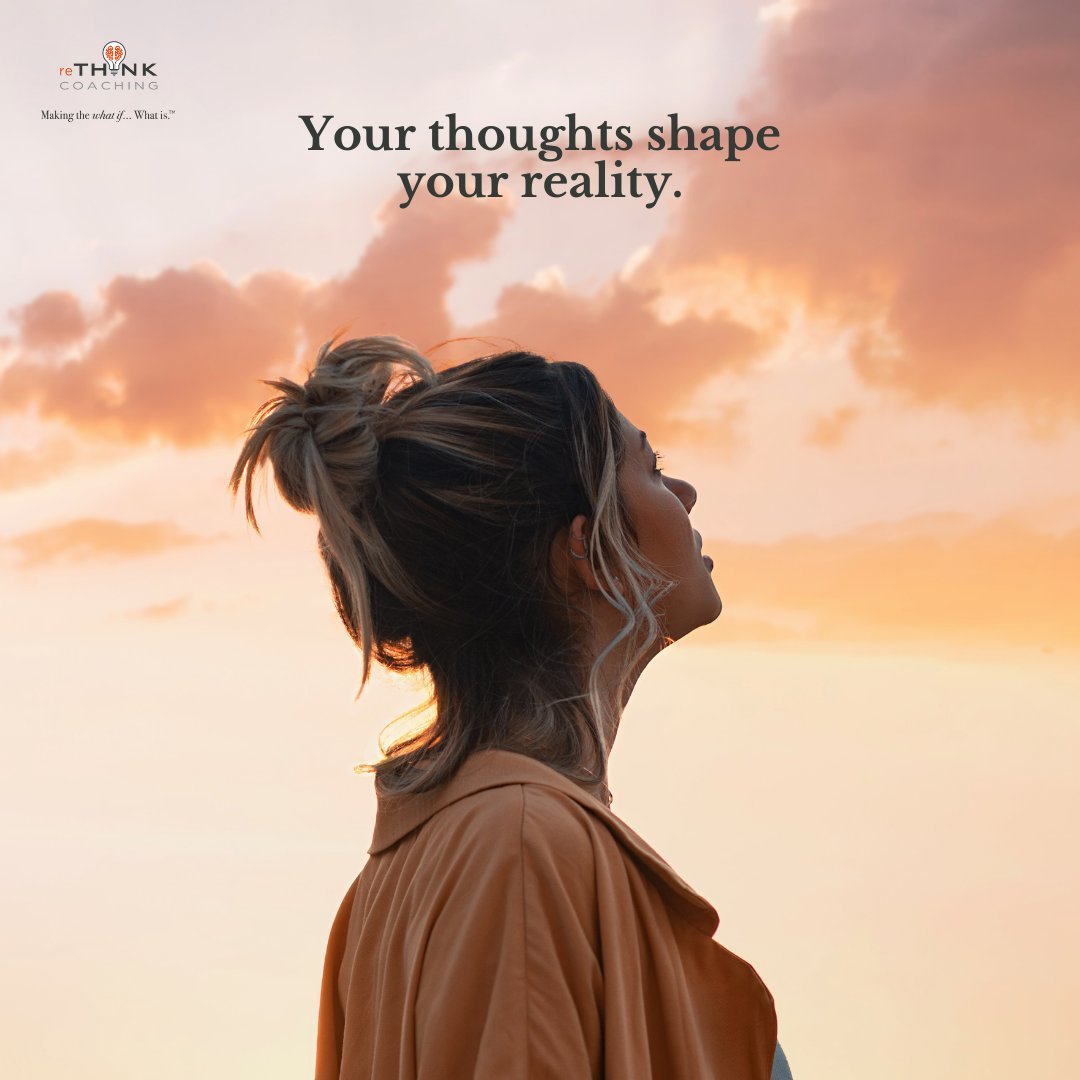 reTHINKCoach's tweet photo. The avg person has 60,000 thoughts per day. Of those, 80% are Negative & 95% are the same repetitive thoughts as the day before. Are you being intentional about your thoughts? Learn more about changing your thought patterns with a coach! #reTHINKCoachingLLC #MakingTheWhatIfWhatIs https://t.co/NZ3hPxoRMk
