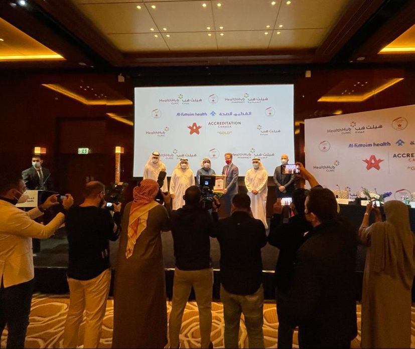 CanadainUAE's tweet photo. Congratulations to @alfuttaimgroup on receiving the golden seal from @AccredCanada following the successful accreditation of its network of primary healthcare centres, the first primary healthcare centres to receive this distinction in the UAE 🥇🇨🇦👏🏼 https://t.co/o3mW1jlk6X