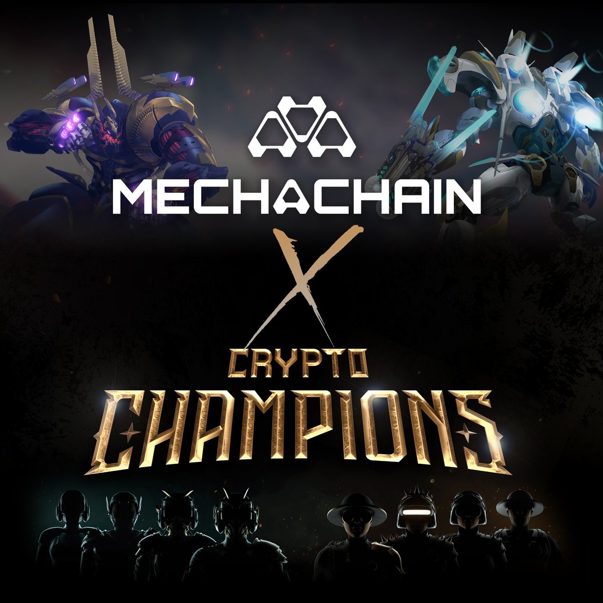 cryptochampi0ns's tweet image. 🤖 Mechachain x Crypto Champions 🪖
One Crypto Champions will be added in @Mechachain's P2E!

To celebrate our collab, we're giving away 1 Champion and $1000 worth of $MECHA 

To enter:
➡️Follow @MechaChain &amp;amp; @cryptochampi0ns
➡️Like &amp;amp; RT
➡️Tag 2 Friends 

Winners announced in 72h