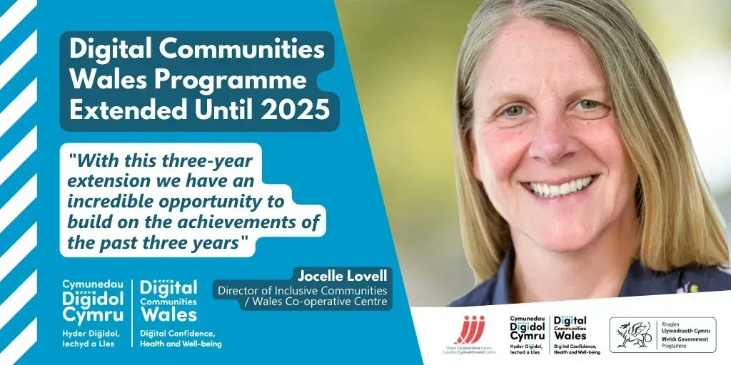 The Digital Communities Wales Programme (@DC_Wales) has been extended until 2025!

Having proudly managed the <a href="/WelshGovernment/">Welsh Government</a> programme since 2019, we’re excited to see further progress in the Welsh digital inclusion landscape in the coming years

📰: buff.ly/3H6dCDp