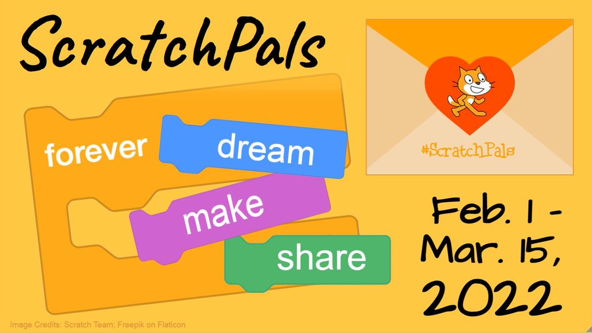 Hey, teachers! There's still time to join the new round of @scratchpals, #ForeverDream, 2/1 - 3/15. In this free #GlobalEd collaboration, students use @scratch for #CreativeComputing, #ArtsEd, #SDGs, #PhysicalComputing w/ @makeymakey @microbit_edu  Signup: bit.ly/ScratchPalsSig…