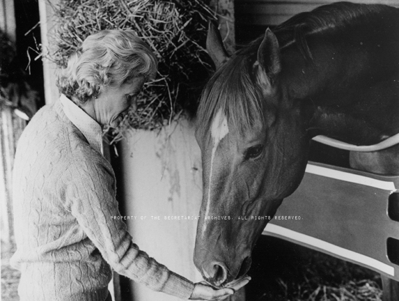 Today we honor Helen "Penny" Chenery on her 100th birthday. As a girl, she inherited her father’s passion for horses.  “I had the horse bug," she recalled. "I wasn’t 'National Velvet.' Horses were just my friends.” 🎂  #PennyChenery100