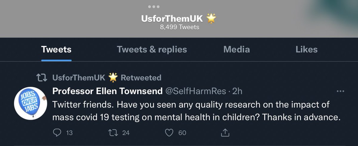Josie19752's tweet photo. #UnMaskUSFORTHEM when the professor turns to Twitter to find evidence to back up her claims it’s basically all over isn’t it. Also says she never had any evidence in the first place at least not any of “quality”. Turn the lights off on your way out UFT. https://t.co/rtzVSues8h