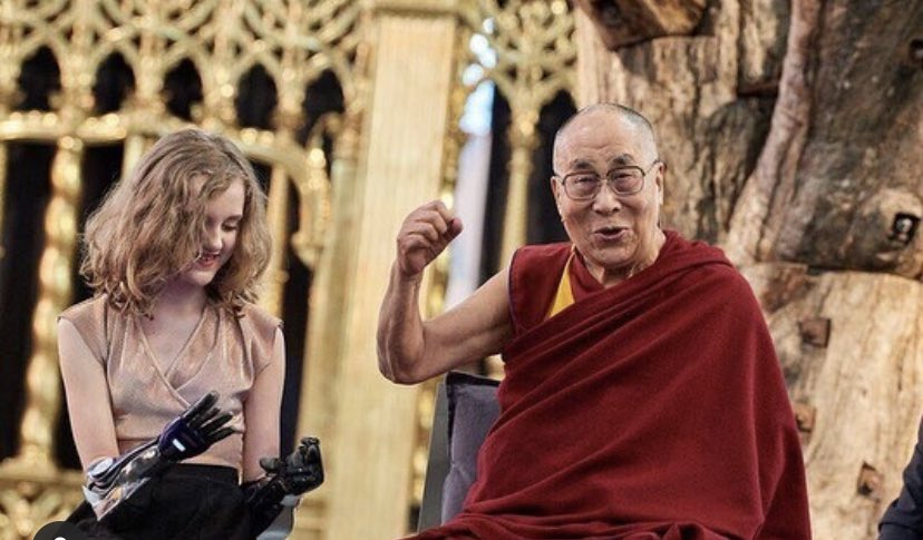 I showed my Hero Arm to The Dalai Lama and asked him ‘What could tech companies be doing to show compassion’ and he said ‘Bring this tech to poorer communities’ So we are on a mission! Are you in a position to join The OBF <a href="/ReachCharity/">@reachcharity</a> and <a href="/LBofoundation/">LimbBofoundation</a> help 5 children in need?