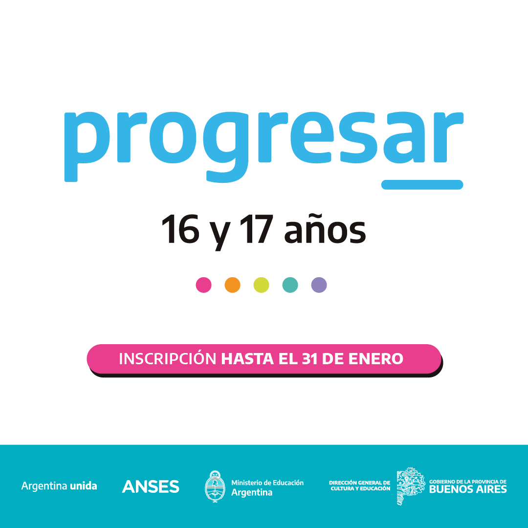 BAeducacion's tweet photo. ¡Últimos días! 📚

Hasta el 31 de enero se encuentra abierta la inscripción para las becas Progresar, para estudiantes de 16 y 17 años que estén cursando la escuela secundaria, o que hayan dejado y se comprometan a retomar sus estudios.
 
Más info: https://t.co/XhGkSQAau5 https://t.co/yJs6WjeLJ4
