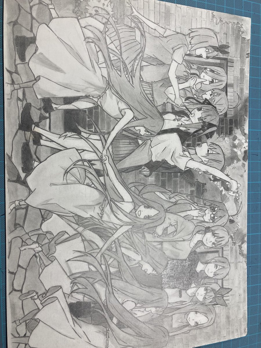 中二の時に描いためっちゃ懐かしいやつ出てきた 