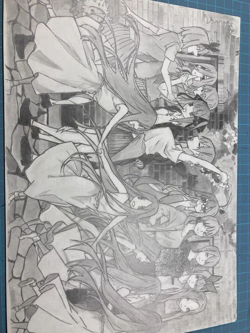 中二の時に描いためっちゃ懐かしいやつ出てきた 