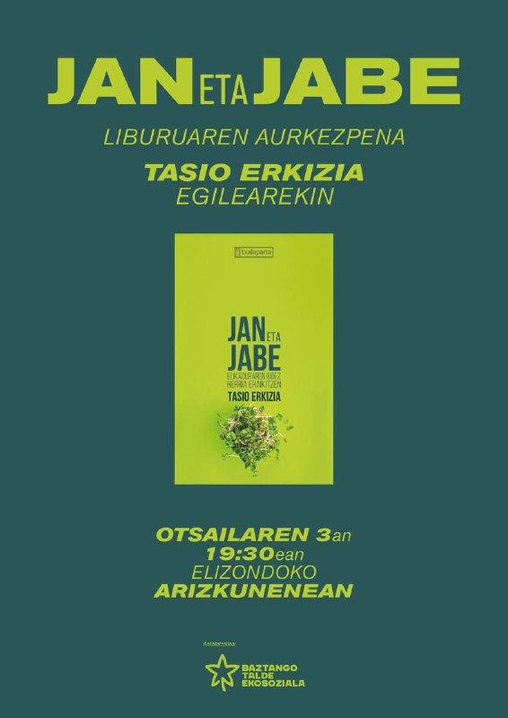 hazitikhozie's tweet photo. "Jan eta Jabe" liburuaren aurkezpean Elizondon. Otsailaren 3an Arizkunenean. @txalapartatik https://t.co/qzBdQUgBRm