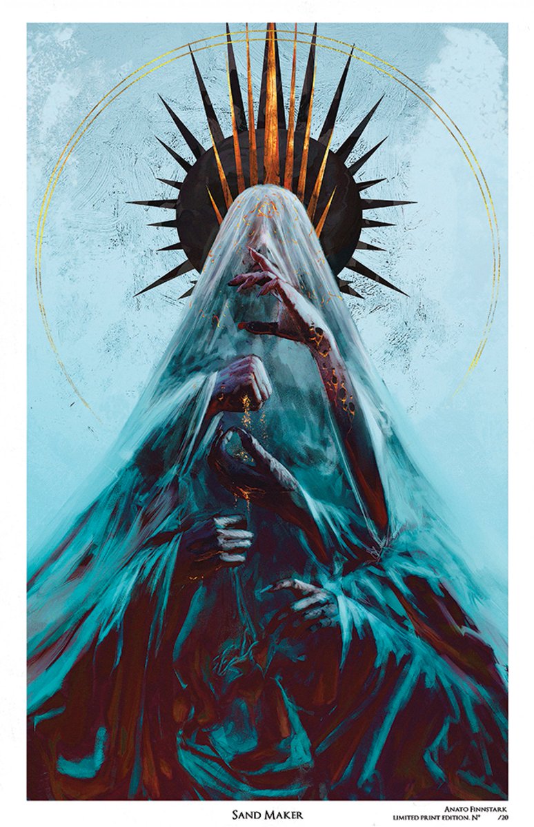 New Limited Print ( pre order )
Only 20 copies worldwide Available here : finnstarkillustration.com/sandmaker-only…
Numbered and signed by the artist.