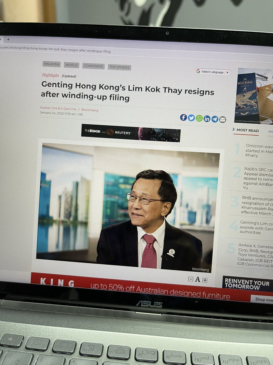 farithpauzi's tweet photo. Isu Genting Hong Kong very eff up to all Malaysian. Genting Hong Kong went bankcrupt, 3 banks in Malaysia are taking a very big hit. CIMB, Maybank n RHB. Bagi  pinjaman rm2.5billion TANPA CAGARAN (wtf). Now lost everything. https://t.co/LgvprO6Sxz