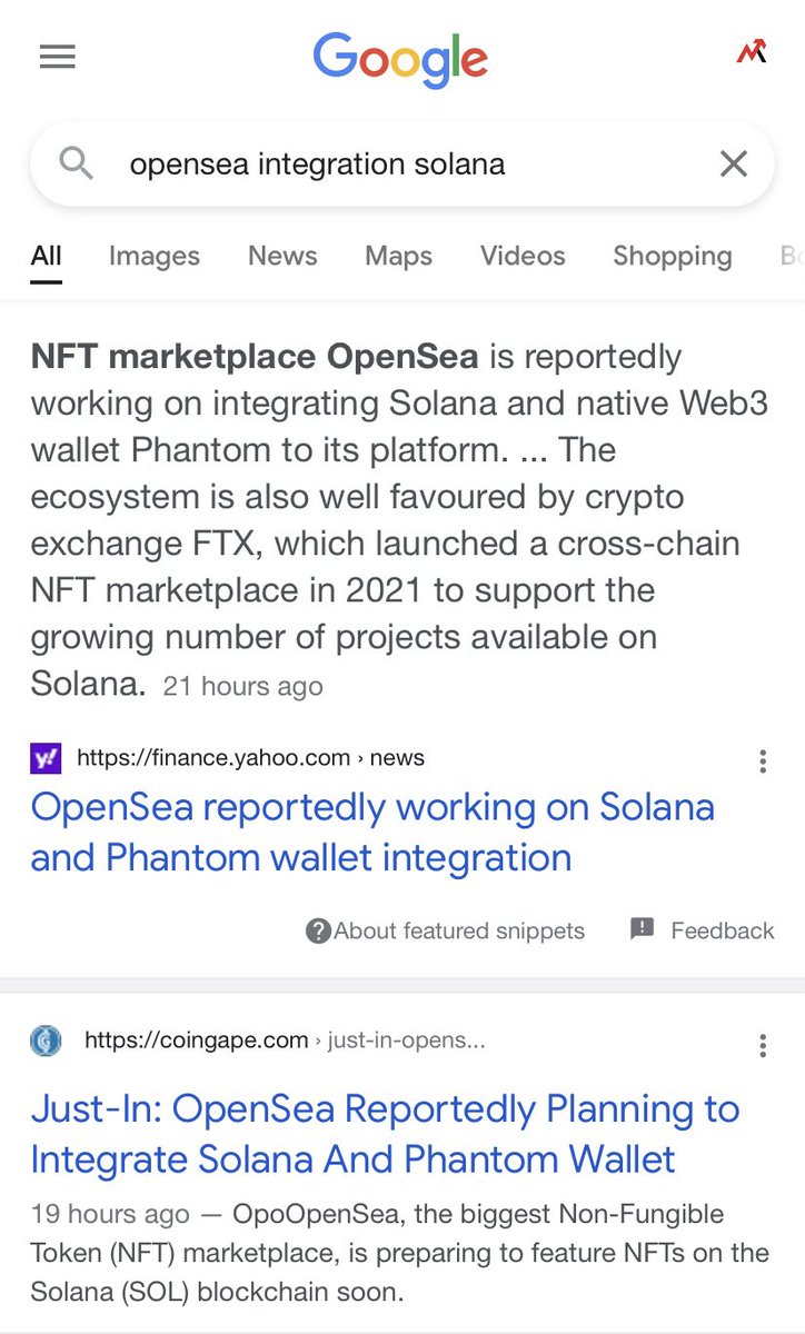 alexcontras7's tweet photo. Just searching this on #Google 👀
It’s going to be big this time with #SolanaNFTs on @opensea 🙈

My question is now, what you will chose? $ETH or $SOL https://t.co/itMZVO363o