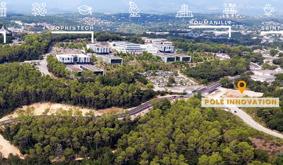 DavidSimplot's tweet image. Installé sur le campus #SophiaTech où sont implantés l’@univ_cotedazur, @inria_sophia et @EURECOM et à proximité d’Écotone, le futur pôle innovation accueillera des incubateurs de #startup et la @Maison_IA bit.ly/3KLPvMq via @Nice_Matin cc @Sophia50ans #SophiaAntipolis