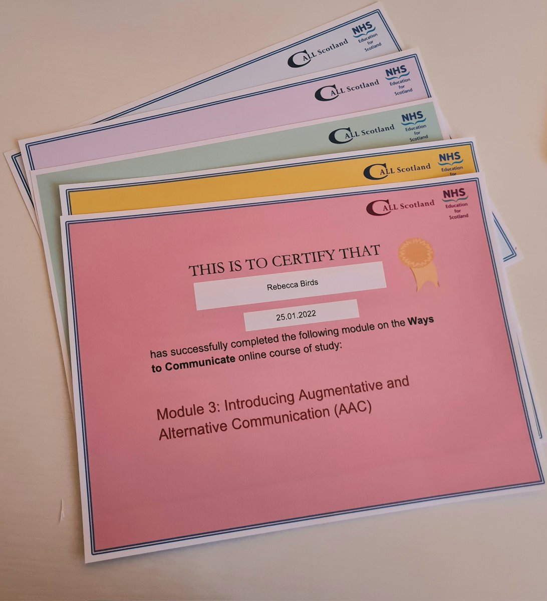 Rebecca_Birds's tweet photo. A rainbow of CPD certificates 😊🌈 Have you even completed training if you don't get a certificate? 💜 #LanguageBox https://t.co/5LlCTB63i8