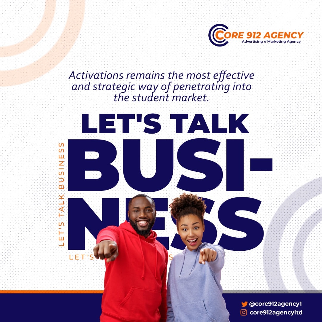 Shey you see this thing called ' Activations', we Sabi am die!

Our dm is opened and enquires can be made via our business mail in our bio.💪

#marketing #activation #agency #consumerexperience #core912