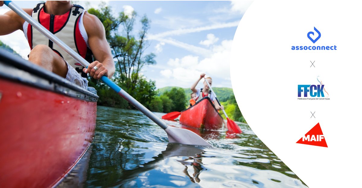 AssoConnect's tweet photo. 🛶 La @FF_CanoeKayak  renouvelle son partenariat avec #AssoConnect et la @MAIF en 2022 !

🤩 Super nouvelle pour les responsables de clubs : 70 abonnements #MonAssoFacile d'une durée d'un an sont offerts !
Pour en bénéficier, contactez ffck@assoconnect.com https://t.co/F0NbfBfULJ