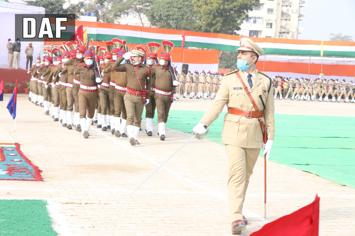 DC_Faridabad's tweet photo. #Information | In the district level #RepublicDay function held in Faridabad last day, Chief Guest @flickersingh, Hon'ble Minister of State for Sports inspected the parade and took the salute.
#RepublicDayWeek #Faridabad #Haryana https://t.co/qJARig8H7b