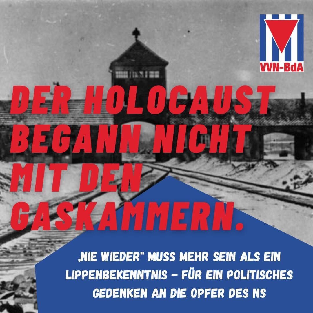 Niemals Vergeben! Niemals Vergessen!

#HolocaustMemorialDay #HolocaustRemembranceDay #le2701 #Leipzig #27Januar #WeRemember #KeinVergessen #GegenAntisemitismus #HolocaustGedenktag #VVNBdA #Erinnern #NieWieder