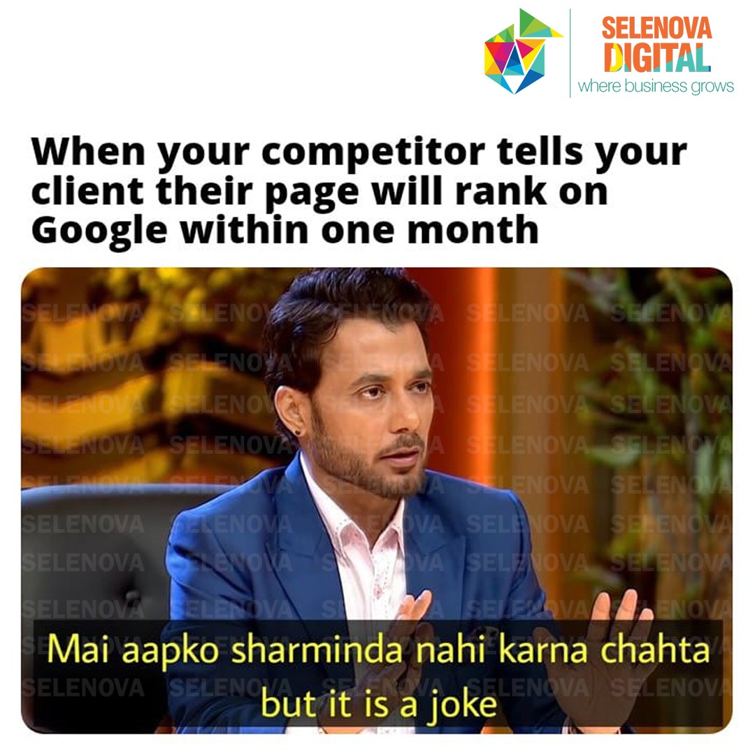 selenovatech's tweet photo. When it comes to false promises, we're out...🤚🤚🤚
We cannot repeat what Anupam Sir said..👼👼👼

"Main aapko sharminda nehi karna chahta, But it is a joke"

#sharktank #SharkTankIndia #sharktankmemes #sharktankindiamemes #sharktankmeme #funmemes #funnymemes  #selenova #followus https://t.co/v0nJCYAcbj