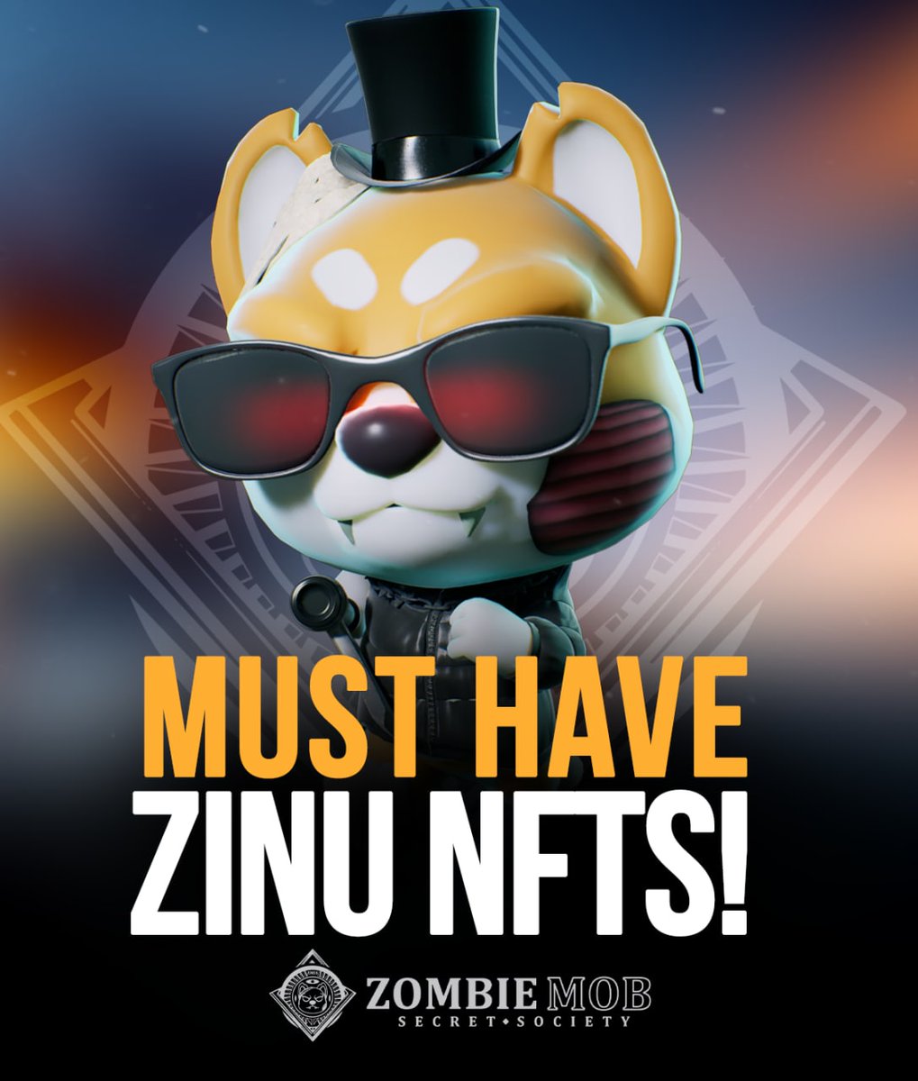 ZinuToken's tweet image. What happens when every single #ZINU in the 10K #NFT collection is a must-have? 👀🔥💎 #ZombieMob