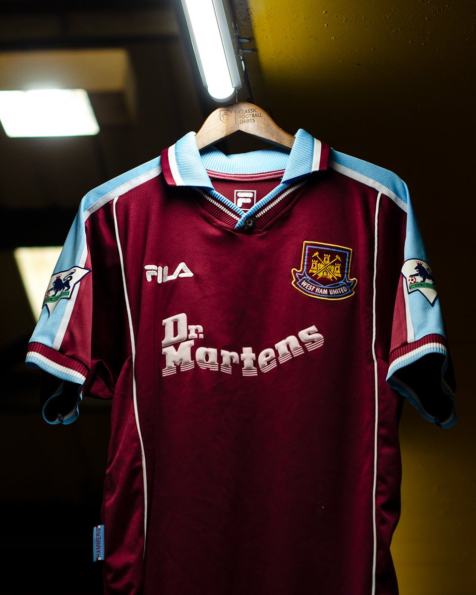 Maglia Calcio Vintage Football Shirt West Ham Jersey 99/00 Di Canio 