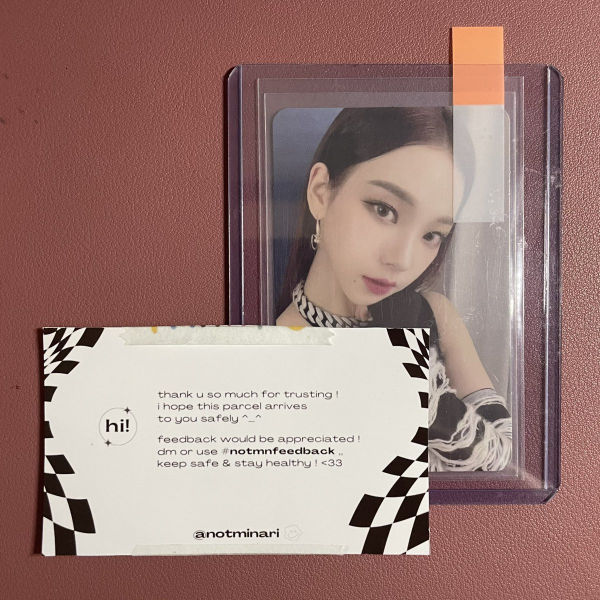 rjsdcart's tweet photo. finally got the last pc i needed to complete karina's savage album photocards. thank you so much @notminari ☺️ #notmnfeedback https://t.co/VaeBctYSAH