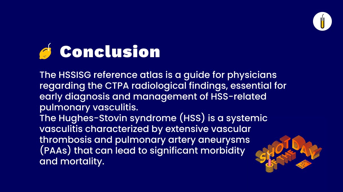 juisci's tweet image. 🍋SHOT OF THE DAY | 27/01/2022🍋

&quot;Pulmonary vasculitis in Hughes-Stovin syndrome (HSS): a reference atlas and computed tomography pulmonary angiography guide-a report by the HSS International Study Group&quot;

More info➡️app.juisci.com/post/pulmonary…

#MedTwitter #MedEd #Shotofscience