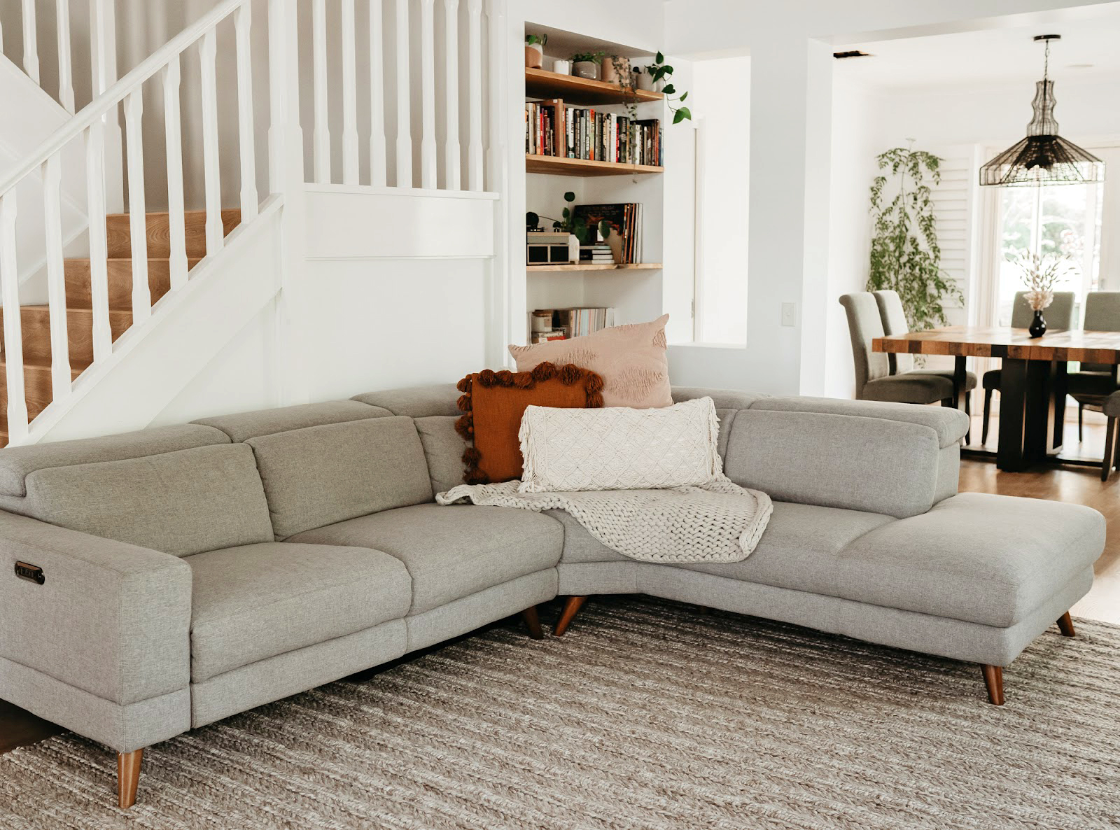 Plush leather modular discount