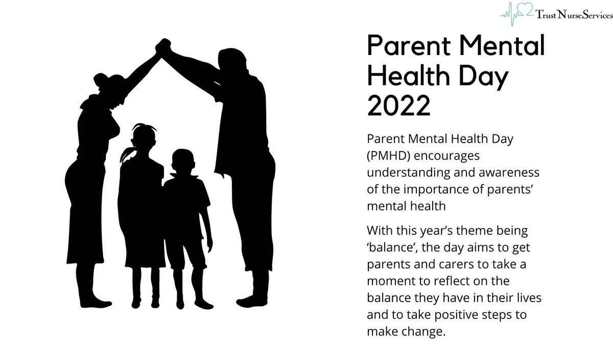 TrustNurseServ's tweet photo. @stem4org Parent Mental Health Day is to encourage understanding and awareness of the important of parent's mental health and the impact on the family system. 

#mentalhealth #parentmentalhealth #stem4 #Charity https://t.co/wjkMDSTfcC