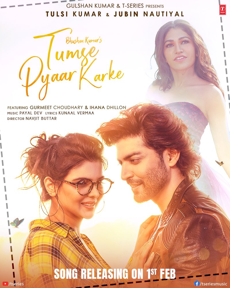 ihanaofficial's tweet photo. True love is on its way with our upcoming song #TumsePyaarKarke. The song is releasing on 1st Feb 2022. Stay tuned!

#tseries @TSeries #BhushanKumar @TulsiKumarTK @JubinNautiyal @gurruchoudhary @iPayalDev @kunaalvermaa77 @NavjitButtar @adityadevmusic https://t.co/7gGxlLMn4B