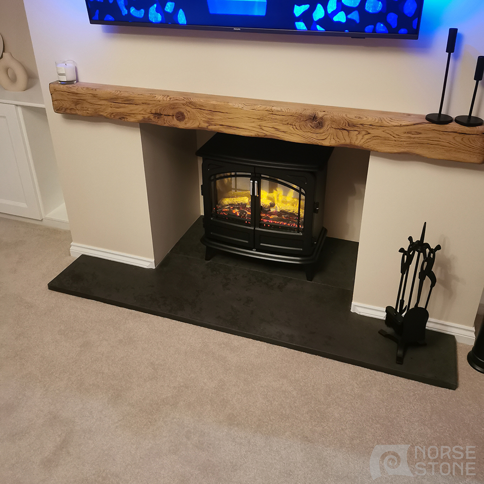Norse_Stone's tweet photo. Customer photo's of their recent fireplace installation using one of our bespoke made matt polished Caithness flagstone hearths with matching chamber piece.
#norsestone #hearth #homeiswhereyourhearthis #fireplace #caithnessstone #caithnessflagstone #naturalstone #stove #fire https://t.co/d9iznqZYKp