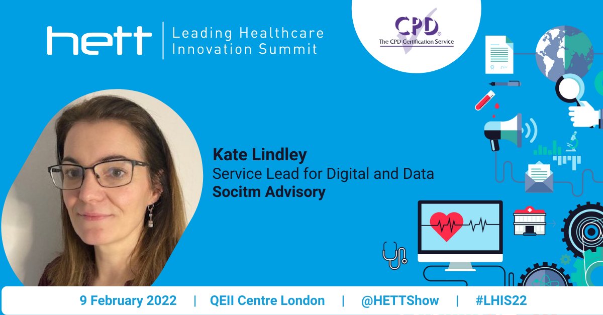 Get set for <a href="/HETTShow/">HETT Show</a> and hear from our #Digital &amp; #Data Service Lead <a href="/kateelindley/">Kate Lindley</a> on Feb 9 at #HETT’s #LHIS22 as she joins a multitude of industry experts to address pressing issues facing the #healthcare sector.
Register for your conference pass here: 
register.hettshow.co.uk/hett-lhis-2022…