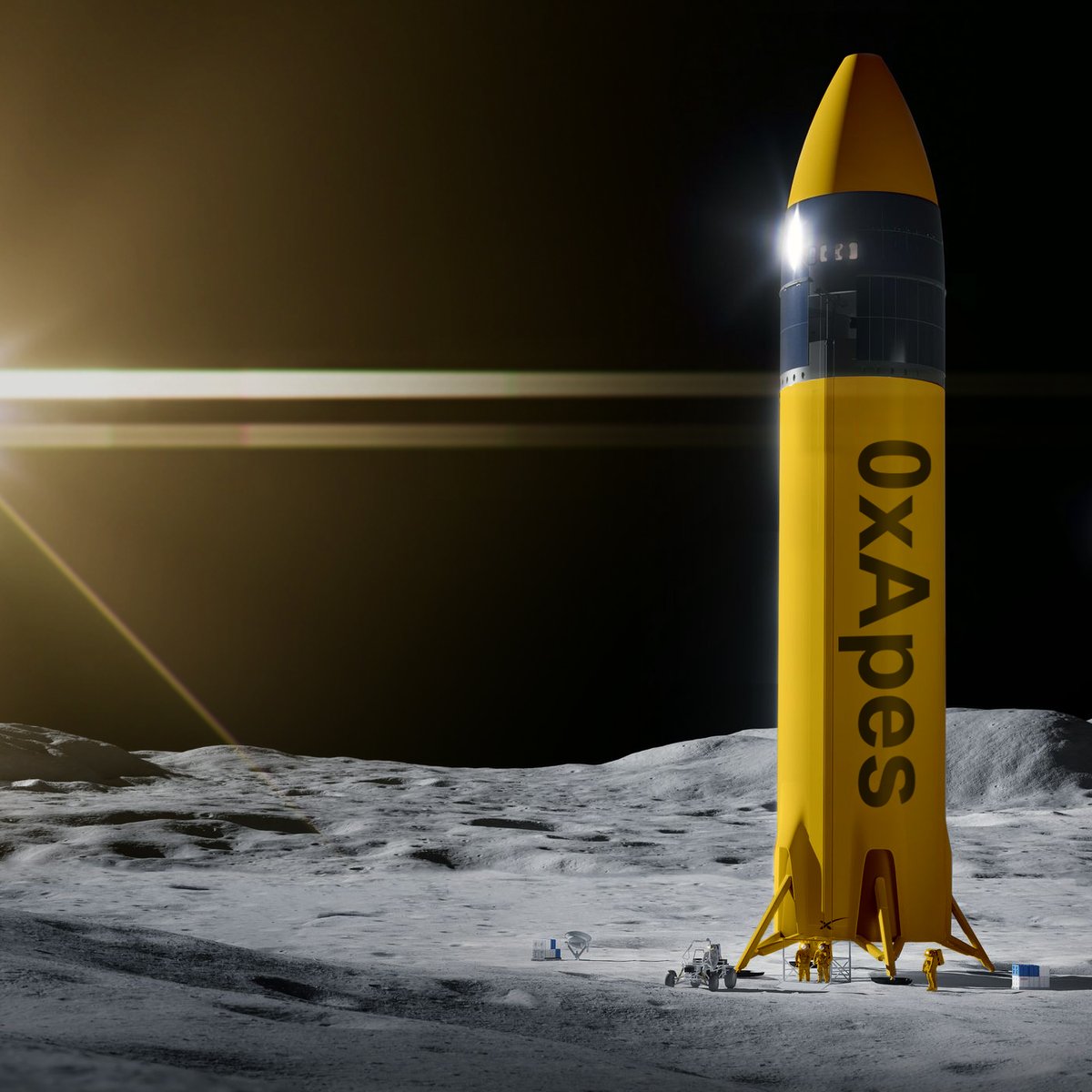 🟨 0xApes is all about the community and because of each and everyone of you..... moon mission is imminent 🚀🌚

TRIBE 💛