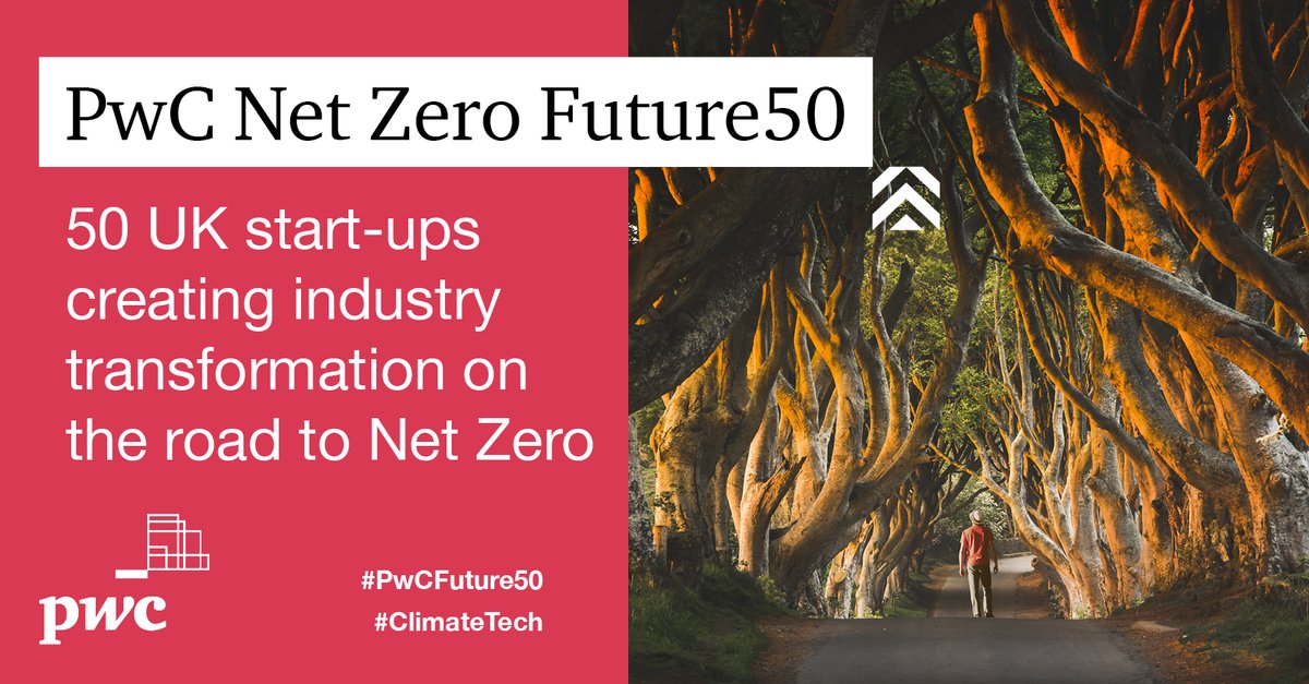 If we want to bend the emissions curve &amp; bring 1.5 degrees within reach, we need to fund scalable climate tech innovators across the board <a href="/PwC_UK/">PwC UK</a>'s latest report highlights 50 UK #ClimateTech start-ups with real potential pwc.to/3ovZ1tR #PwCFuture50