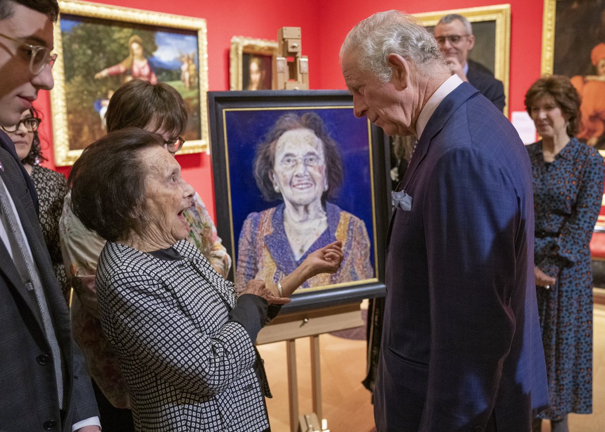 RoyalFamily's tweet photo. On #HolocaustMemorialDay portraits of seven Holocaust survivors, commissioned by The Prince of Wales, will go on public display at The Queen’s Gallery.

These remarkable portraits will act as a lasting memorial to those who lost their lives and whose stories will never be told. https://t.co/zfv3ks1JZA