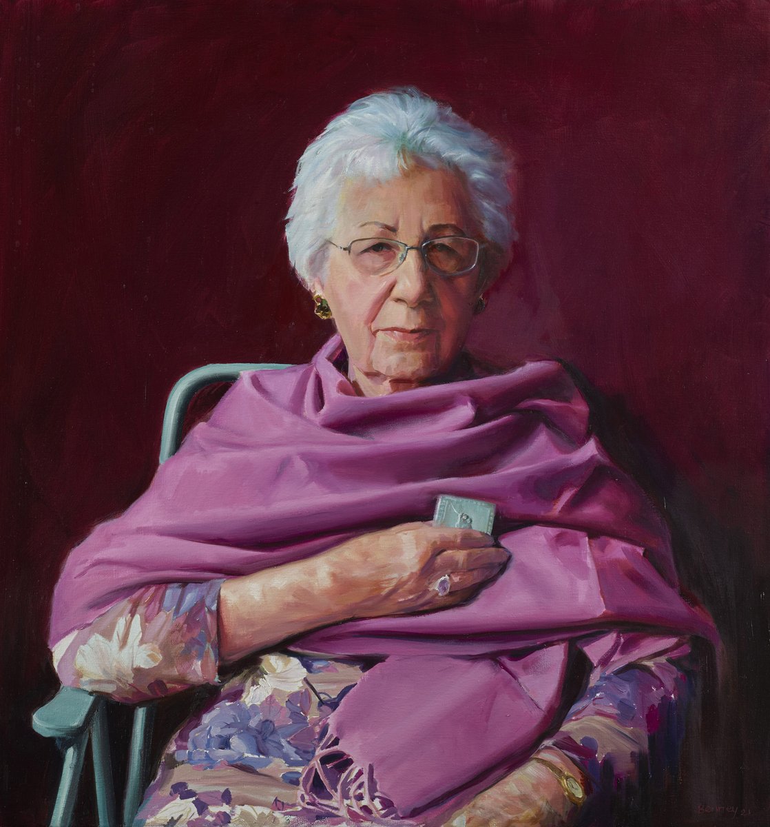 RCT's tweet image. Our display of portraits of Holocaust survivors opens today at The Queen’s Gallery, London. bit.ly/3qTVtTo #HolocaustMemorialDay #HMD2022