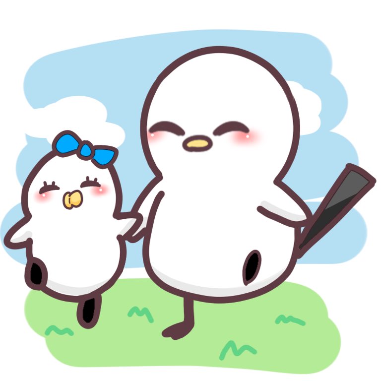 シマエナガファミリーのイラストが増えて嬉しいです…🐥❣️ 特に天気