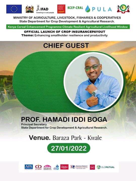 cerealgrowerske's tweet photo. Happening now!

We are attending the Launch of Crop Insurance for farmers who experienced crop failure in the 2021 March-May long rains season at Baraza Park, Kwale.

Visit our stand to learn more about us from our team in Kwale.

Event is hosted by @KCEPCRAL and other partners. https://t.co/iGK4MQUHcI