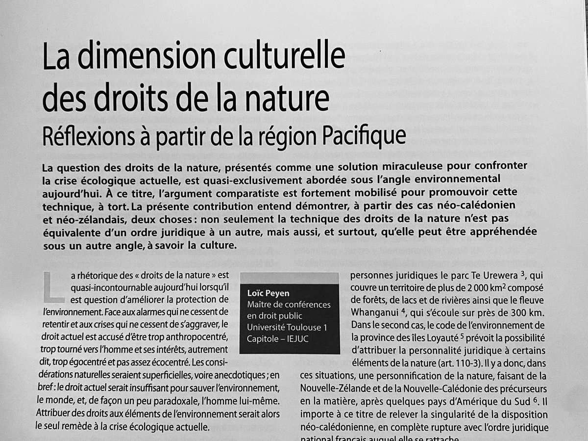 Loïc Peyen (@peyenloic) on Twitter photo Première publication de l’année, dans la revue Droit de l’environnement, avec une tentative un peu originale d’approche anthropologique du droit, dans la lignée de réflexions initiées grâce à <a href="/julien_betaille/">Julien Bétaille</a> Première publication de l’année, dans la revue Droit de l’environnement, avec une tentative un peu originale d’approche anthropologique du droit, dans la lignée de réflexions initiées grâce à <a href="/julien_betaille/">Julien Bétaille</a>
