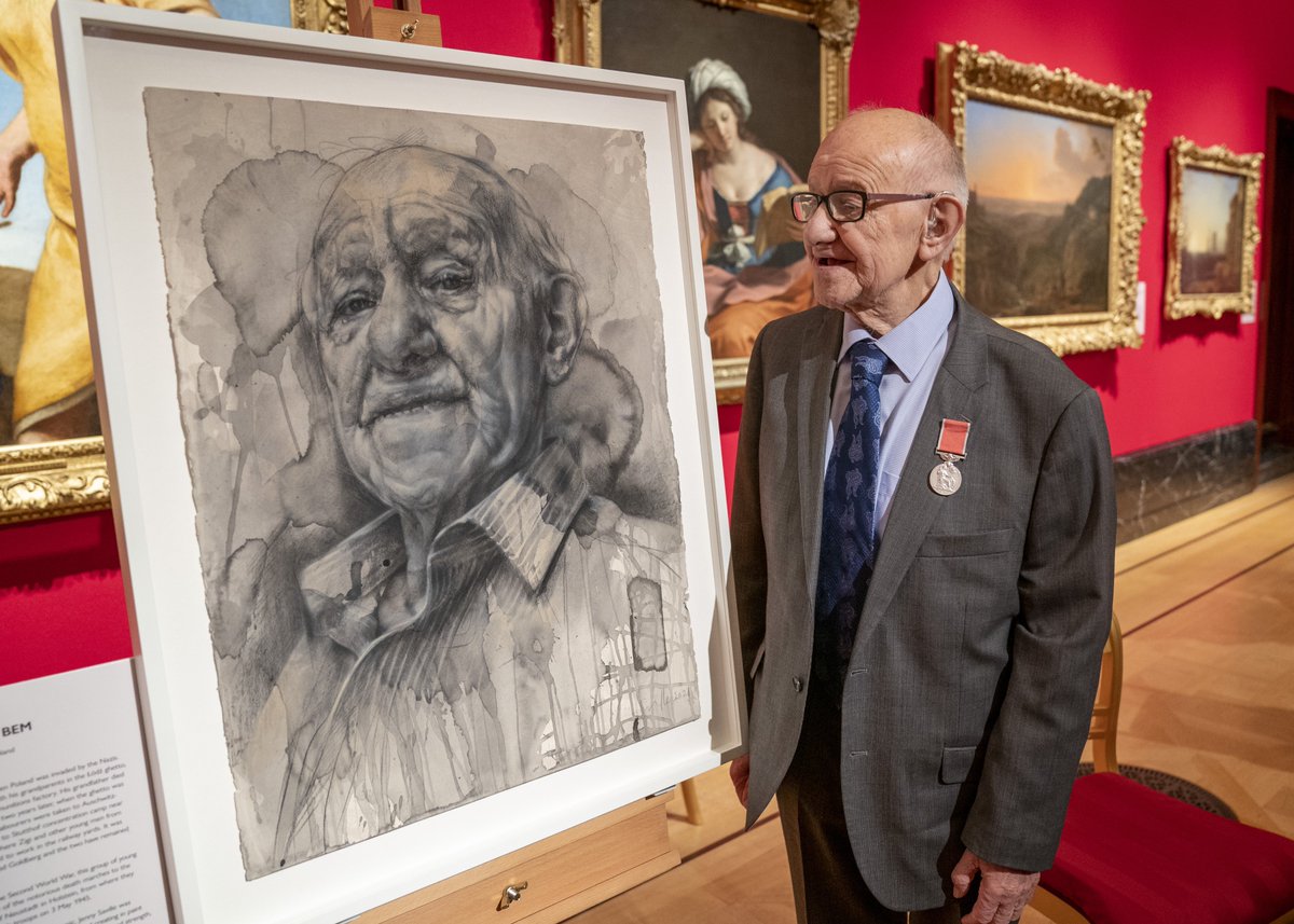 RoyalFamily's tweet photo. On #HolocaustMemorialDay portraits of seven Holocaust survivors, commissioned by The Prince of Wales, will go on public display at The Queen’s Gallery.

These remarkable portraits will act as a lasting memorial to those who lost their lives and whose stories will never be told. https://t.co/zfv3ks1JZA